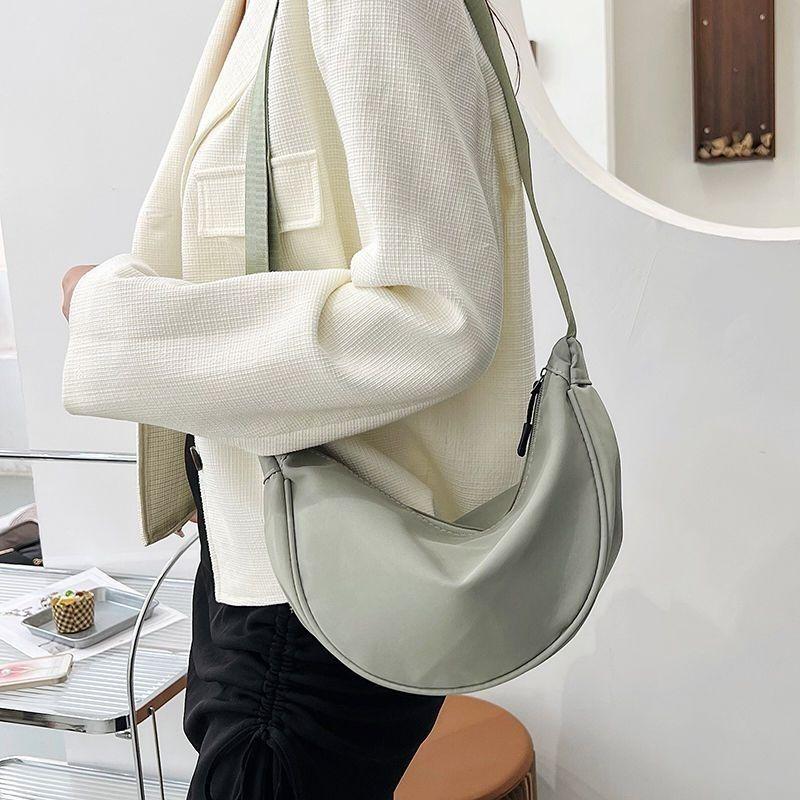 Túi Bánh Bao Nylon Mùa Hè, Dễ Phối Đồ Cho Học Sinh, Túi Đeo Chéo Một Bên Vai Dưới Cánh Tay, Cá Tính Giá Trị Cao, Nhẹ, Thích Hợp Đi Du Lịch, [1707 Đánh Giá Tích Cực] 4