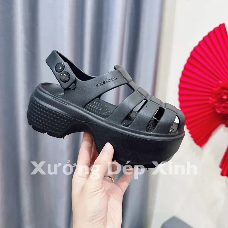 Dép Sandal Đi Học Nữ Chất Eav Nhẹ êm - Đế Cao - DéP, GiàY, Shoes giay  dep xăng  đan 5