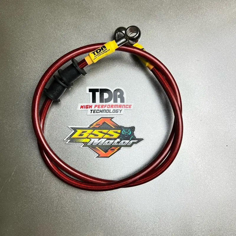 Selang rem Brake Hose Depan TDR Black Carbon Blue Red 35inch 89cm 4