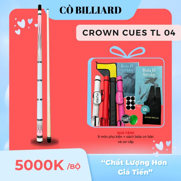  Cơ bida lỗ CROWN PINK   ngọn mộc công nghệ     tặng kèm 9 món pk và sách bida cơ bản và sơ cấp     độc quyền tại CÒ BILLIARD   