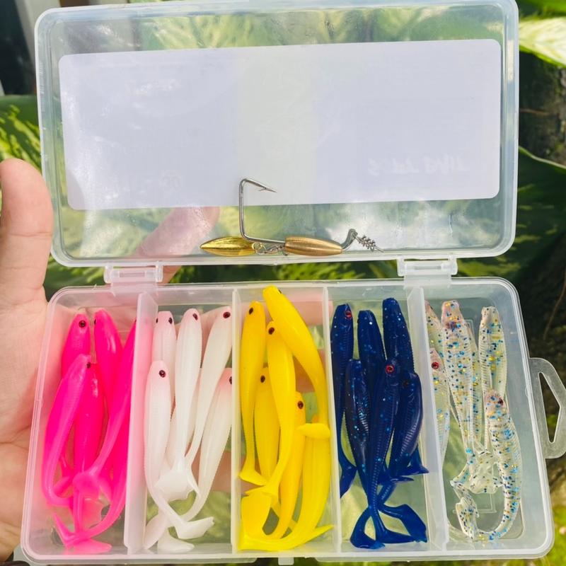 Hộp 30 Mồi Mồi Horai 7cm + Lưỡi Ar15 4cm Form Độ VH Tân Chuyên Lóc Chẽm tặng khóa lure Đi Câu Fishing Bắt Cá Câu Cá