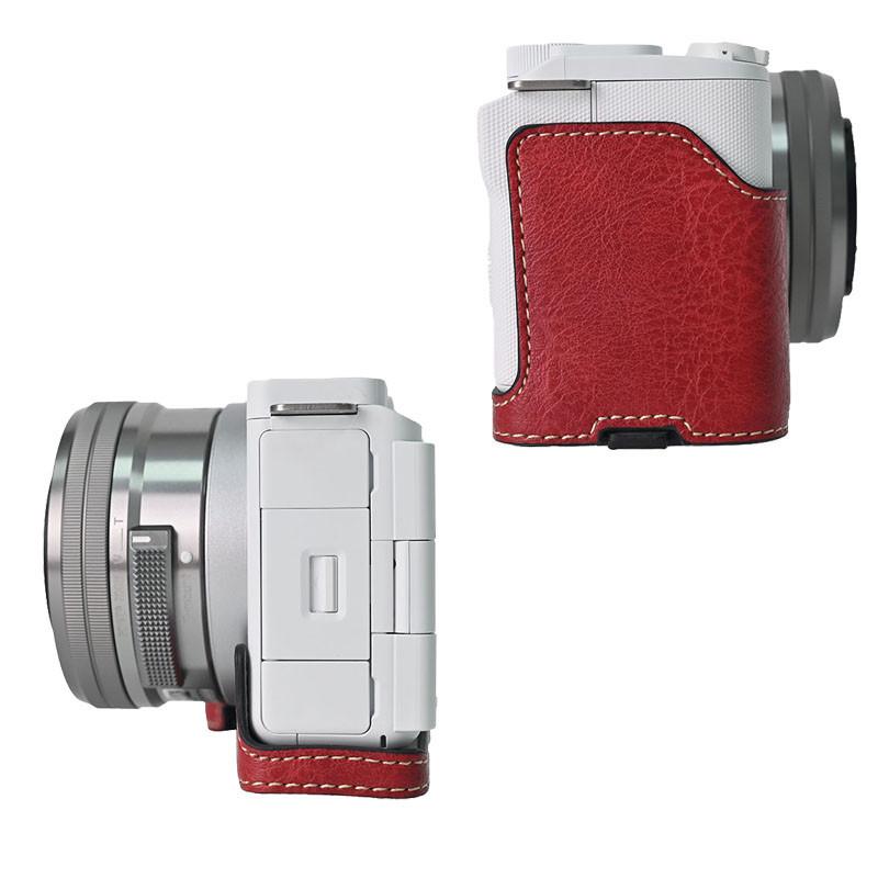 Product Introduction of PU Leather Camera Case For Sony ZVE10 II Half Body Cover With strap For Sony ZVE10 II ZVE10 Mark ii ZV-E10 II 11