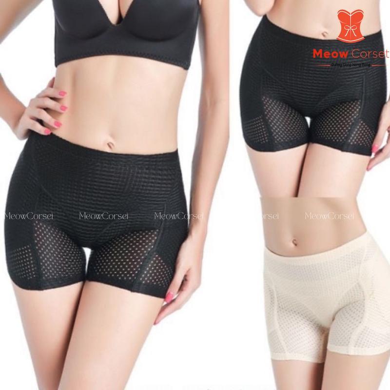  Quần độn mông hông thông hơi cạp thấp Nữ 