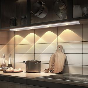 LED Motion Sensor Under Cabinet Light, USB Rechargeable LED Under Cabinet Light, Wireless Magnetic LED Under Cabinet Light, Kitchen Night Light