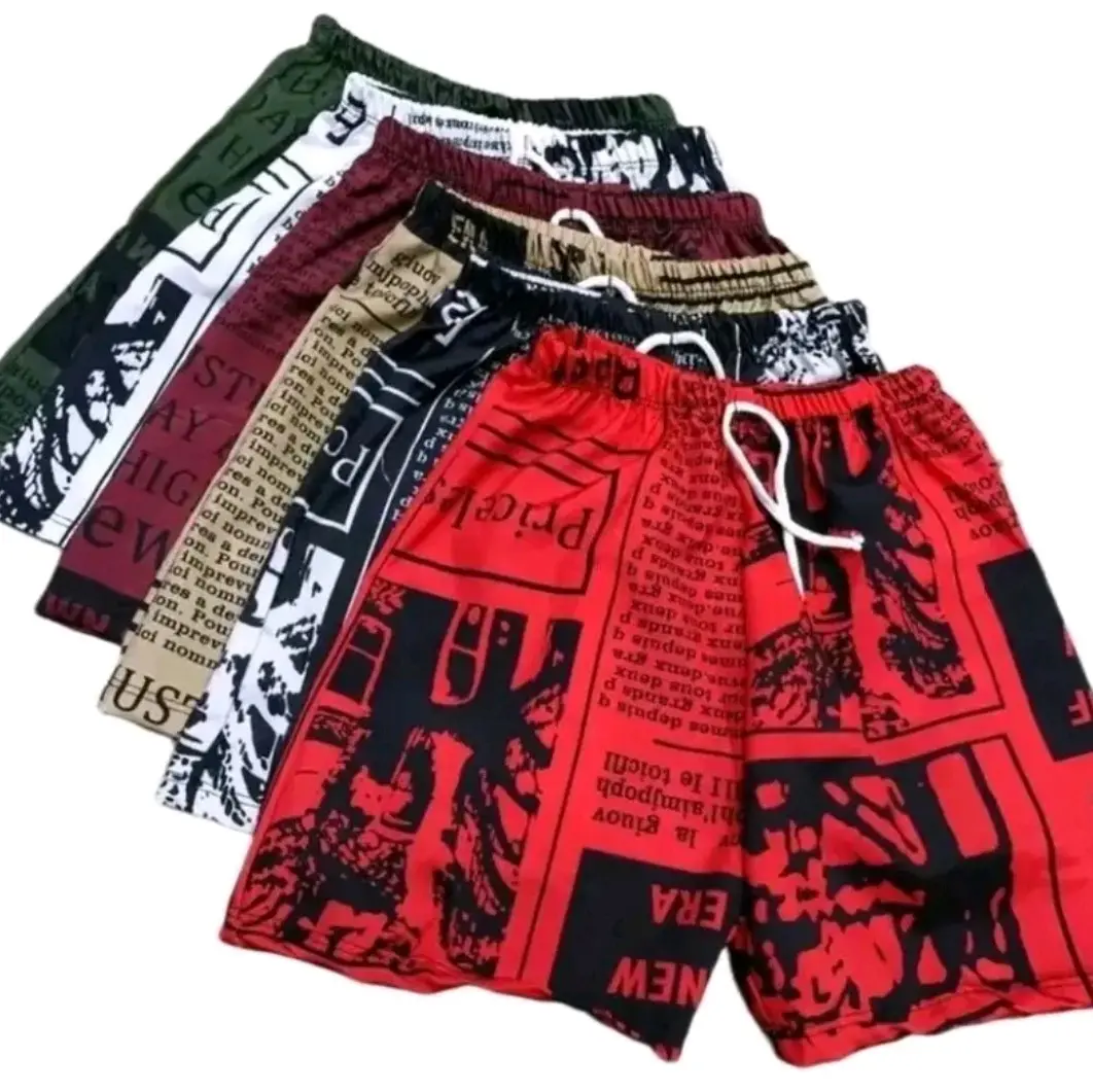 6pcs for 185 only! (1-3yrs old) Newspaper design Taslan shorts for kids