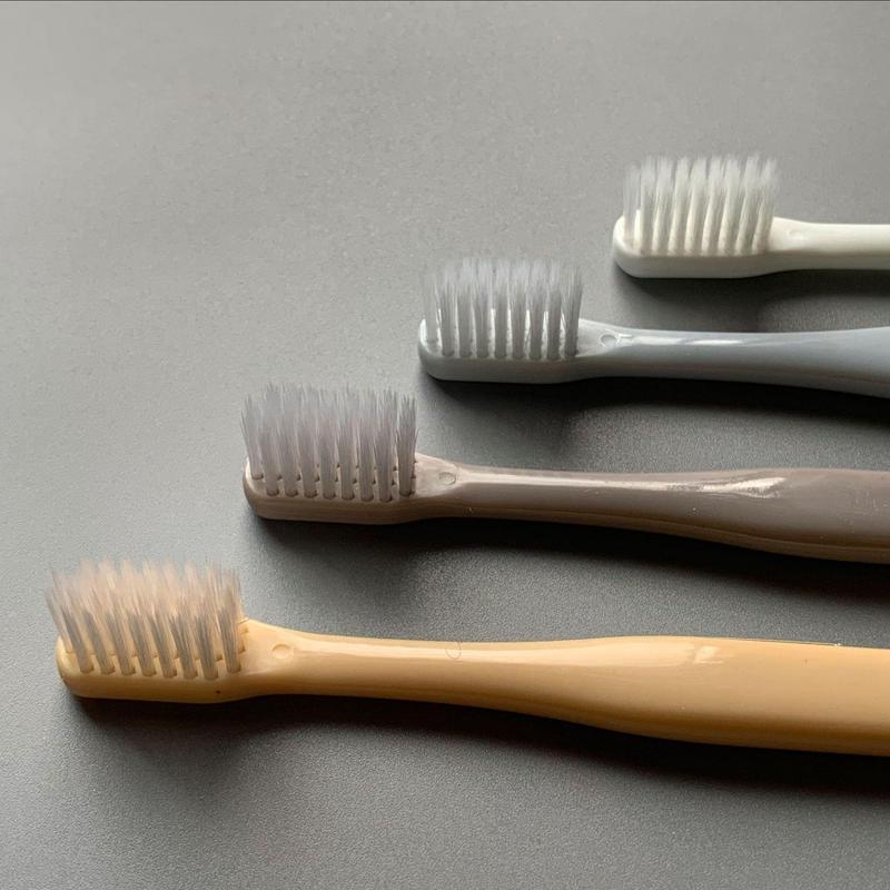 Macaron Soft Toothbrush, 4 Counts Comfortable Family Superfine Soft Toothbrush, Hygiene Products, Manual Toothbrush Set 1