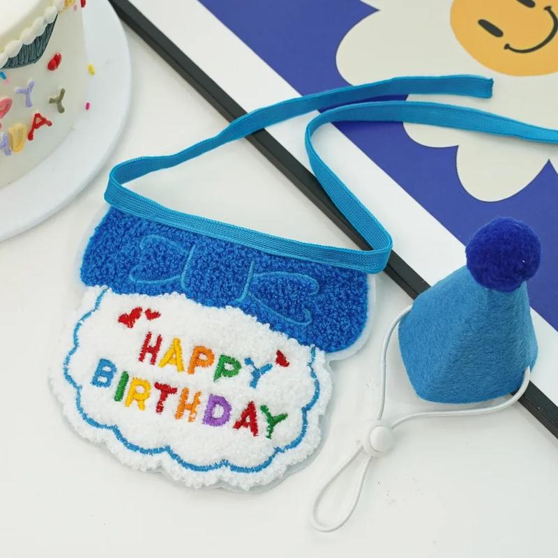 Product Introduction of Cute Dog Birthday Outfits Puppy Birthday Hat Cat Dog Birthday Bandana Boy Girl Pet Party Accessories for Small and Medium Dogs 12