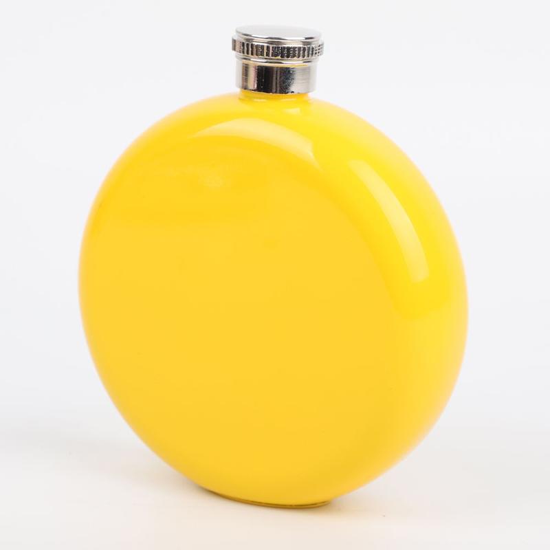 Bình đựng rượu bằng thép không gỉ, Boutique cao cấp, Hình tròn, Dung tích 5 Oz, Thích hợp cho quà tặng doanh nghiệp và sử dụng ngoài trời, Bình đựng rượu Cầm Tay dành cho nam giới, Có thể tùy chỉnh 7