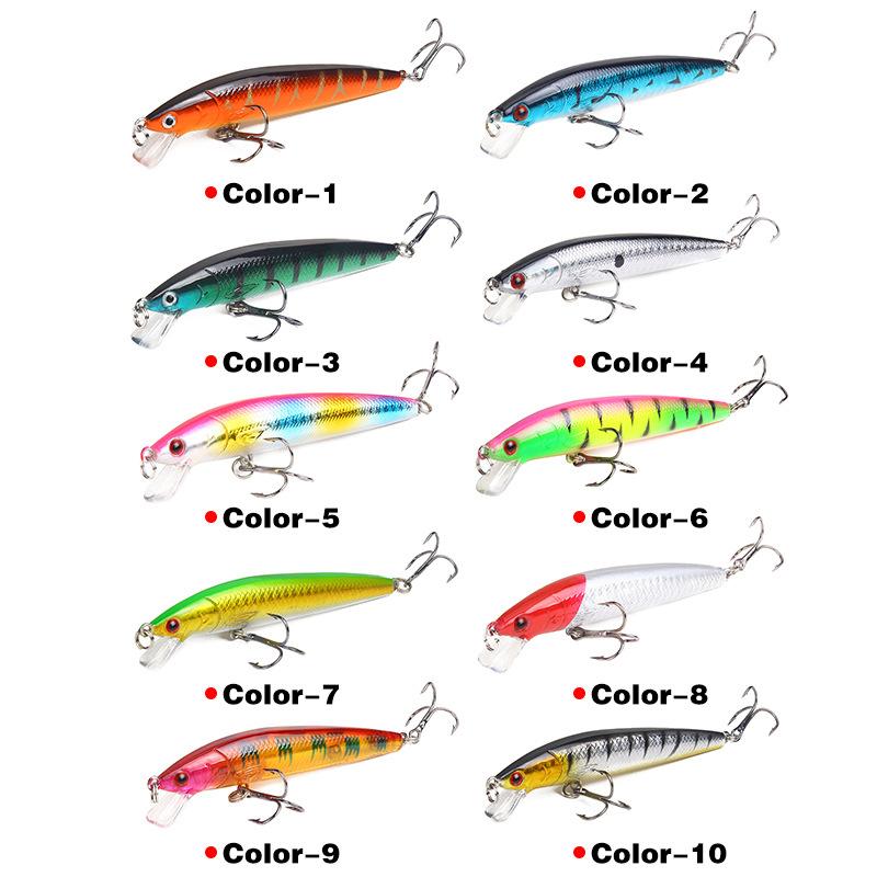Mồi Câu Cá, 9g / 10cm, Thiết Kế Cá Tuế, Wobbler, Nổi, Thích Hợp Cho Bass Và Cá Ngựa, Mồi Cứng Nhân Tạo, Mồi Quay, Dụng Cụ Câu Cá Cá Chép Pesca, 1 Chiếc 4