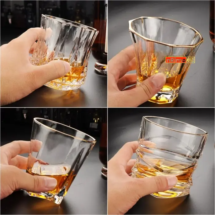 Gelas Whiskey Unik Koktail Crystal Wine Cocktail Whisky Glass Bar Cafe 4
