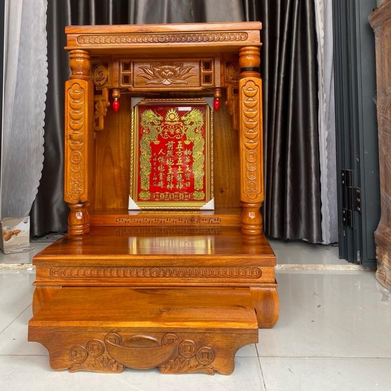 [HÀNG DÀY MỚI THỎI VÀNG 48cm_SALE LỚN] bàn thờ thần tài ông địa, bục tam cấp  gỗ tràm bông vàng tự nhiên cột vuông khắc đồng tiền thỏi vàng dày nặng 48cm mâm kéo siêu dày Giá rẻ tận xưởng Trang Trí Nhà Decor Phòng