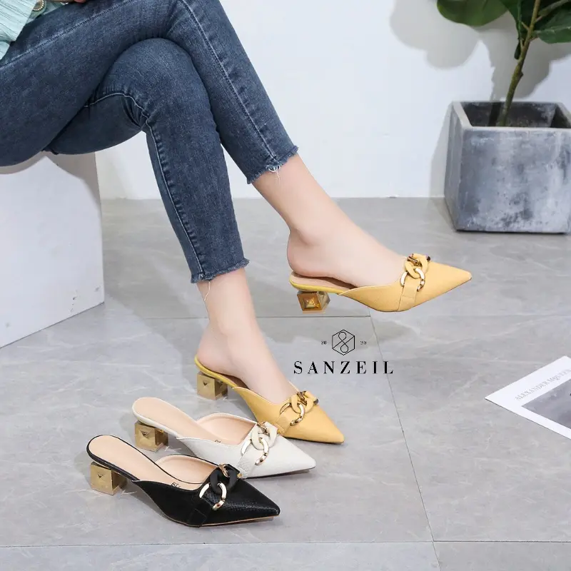 0119 Sandal selop wanita Hak Tahu