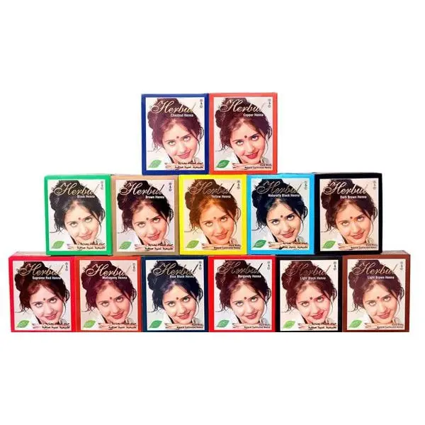 Herbul blue black henna hair dyes / Semir Rambut Henna Arab