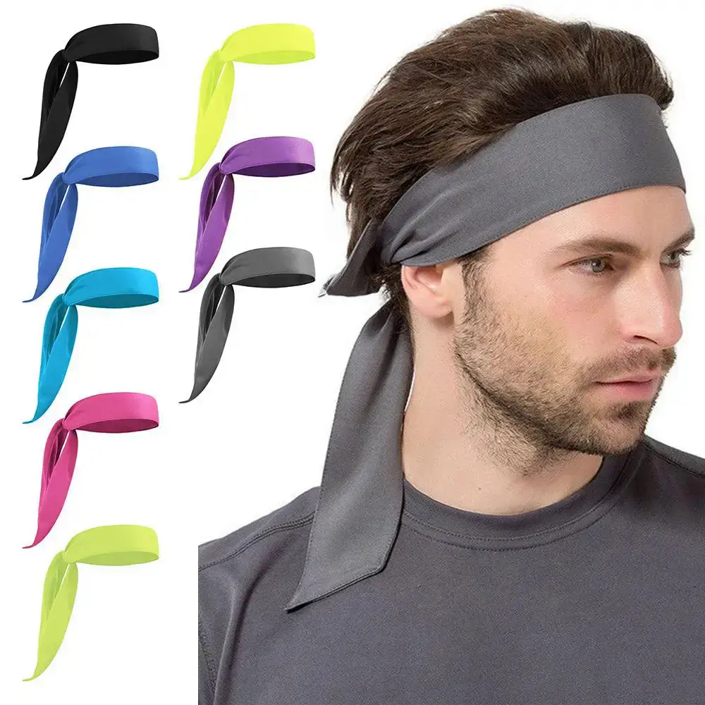 Băng Đô Thể Thao Chạy Bộ Co Giãn, 1 Cái, Dây Thun, Co Giãn, Thích Hợp Cho Thể Dục, Tập Gym, Tennis, Phù Hợp Cho Nam Và Nữ