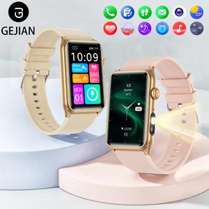 New Smart Watch Women 5.4 Bluetooth Call Function Built-in Flashlight Suitable Sports and Fitness Health Monitoring Suitable Smartwatch Women For Android IOS Phone