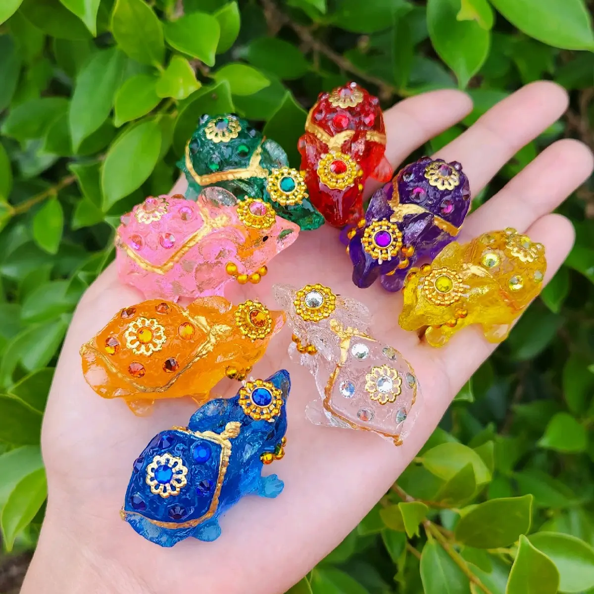 หนูมุสิกะถวายพระพิฆเนศหลากสี ส่งคำขอพร คู่ละ60บาท ผ่านพิธีแล้ว ขายแบบคู่และแบบชุด วัตถุมงคล