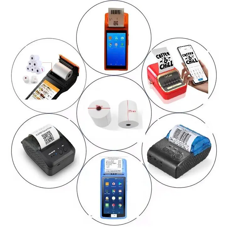 [100 CUỘN K57x38] dành cho MÁY POS CẦM TAY Giấy in bill giấy in hóa đơn- giấy in nhiệt K57 máy in bluetooth 4