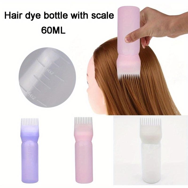 Product Introduction of 2pcs Set Silicone Hair Comb With Root Comb Applicator Bottle Set  Hair Oil Applicator Shampoo Brush Salon hair styling tools 2