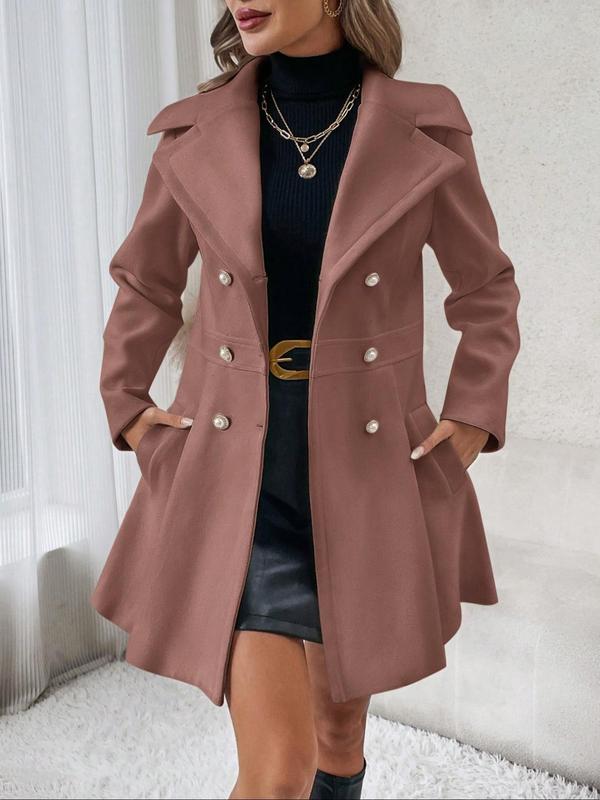 Casual Daily Buttons Gross Turn-back Collar Outerwear(4 Colors) Casual Daily Buttons Gross Turn-back Collar Outerwear(4 Colors)