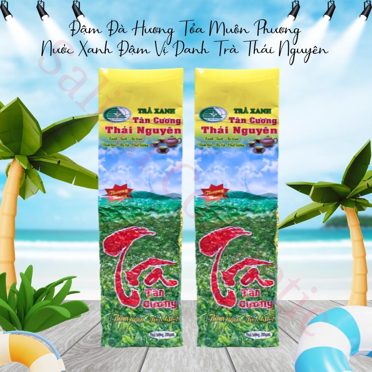 (2 Gói 200g) Chè Xanh Tân Cương Loại Thượng Hạng, Chính Gốc Tân Cương Thái Nguyên, Không Chất Bảo Quản