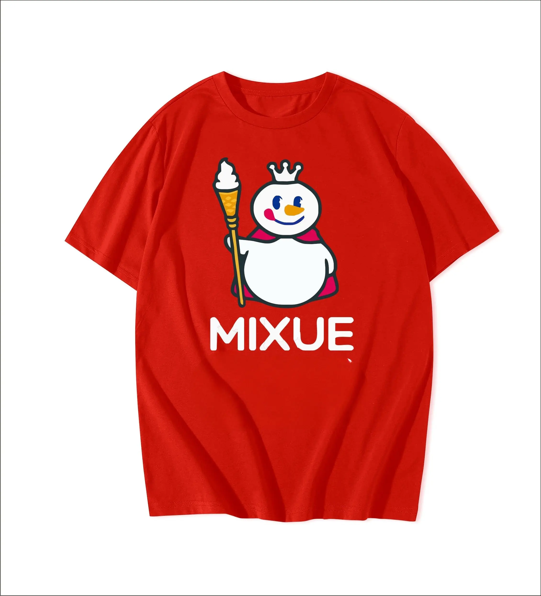 Kaos Mixue anak Lengan Pendek Cotton Combed 24s