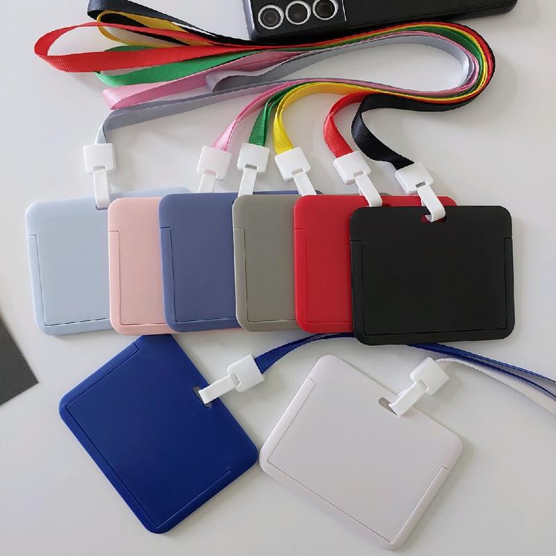 Thẻ đeo bộ thẻ ngang bảng tên nhân viên dây và mặt thẻ mặt thẻ + dây bộ thẻ dành cho học sinh sinh viên học sinh.