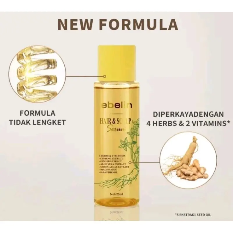 EBELIN SHAMPOO ANTI HAIR FALL SHAMPOO 300ML GINSENG ALAMI MENGATASI RAMBUT RONTOK PERAWATAN RAMBUT SHAMPOO GINSENG ALAMI 8