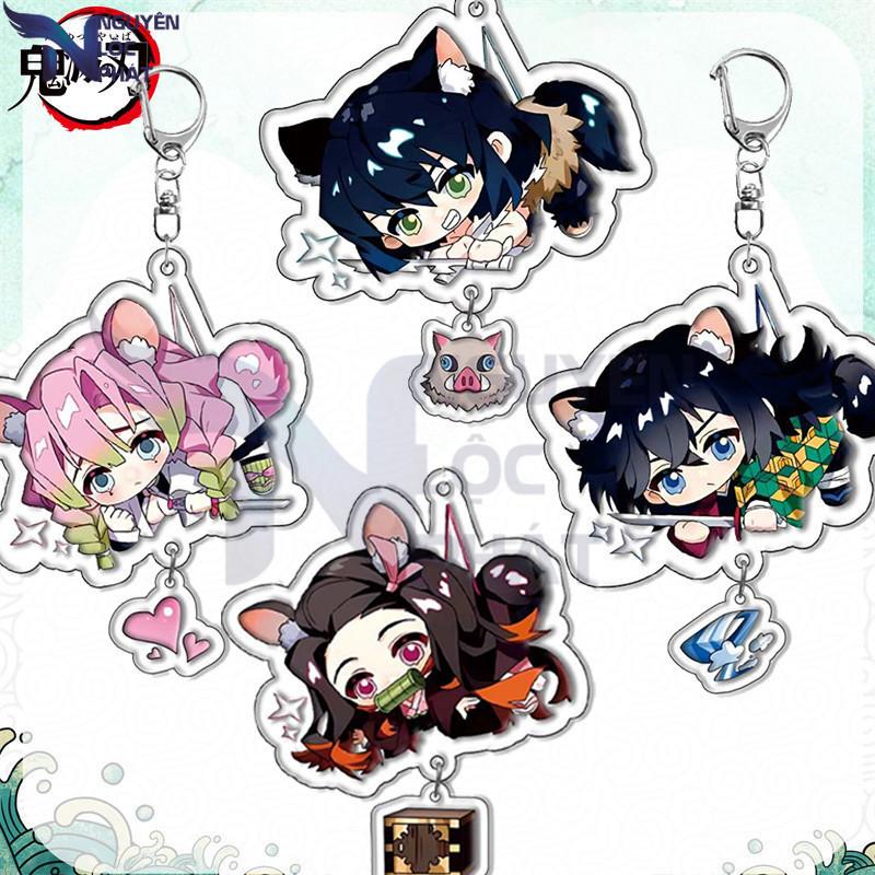 MK Anime Demon Slayer Móc Khóa Hoạt Hình Tanjirou NezukoKimetsu No Yaiba…