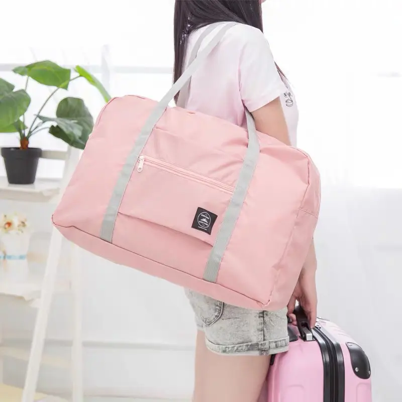 Nylon Foldable Travel Bags Unisex Large Capacity Shoulder Bag Luggage Women WaterProof Handbags Travel Bags