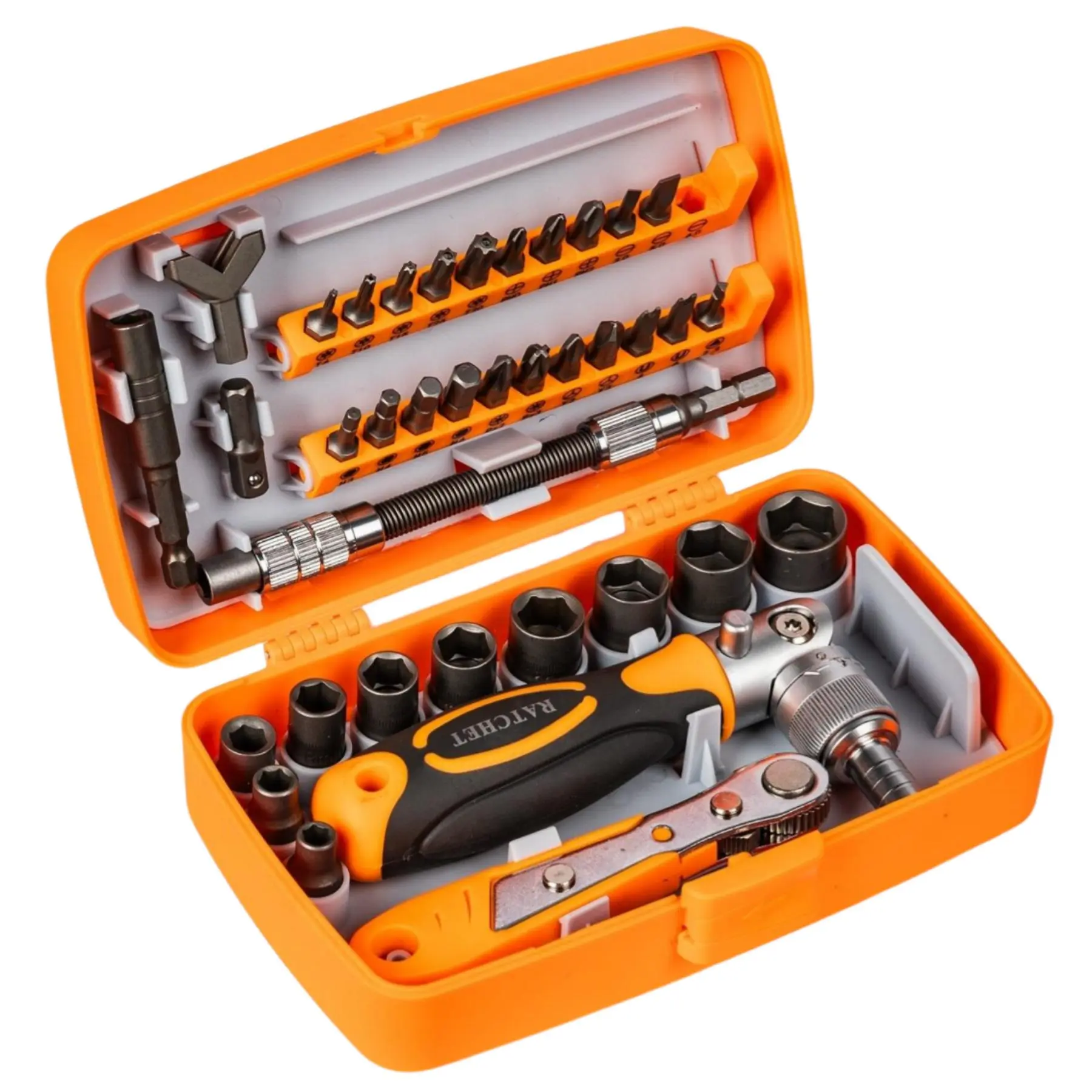 38-in-1 Ratchet Screwdriver Set, Multifunctional Screwdriver Set with Socket, Professional Hand Tool for Home Repair, Suitable for DIY Projects, Hardware