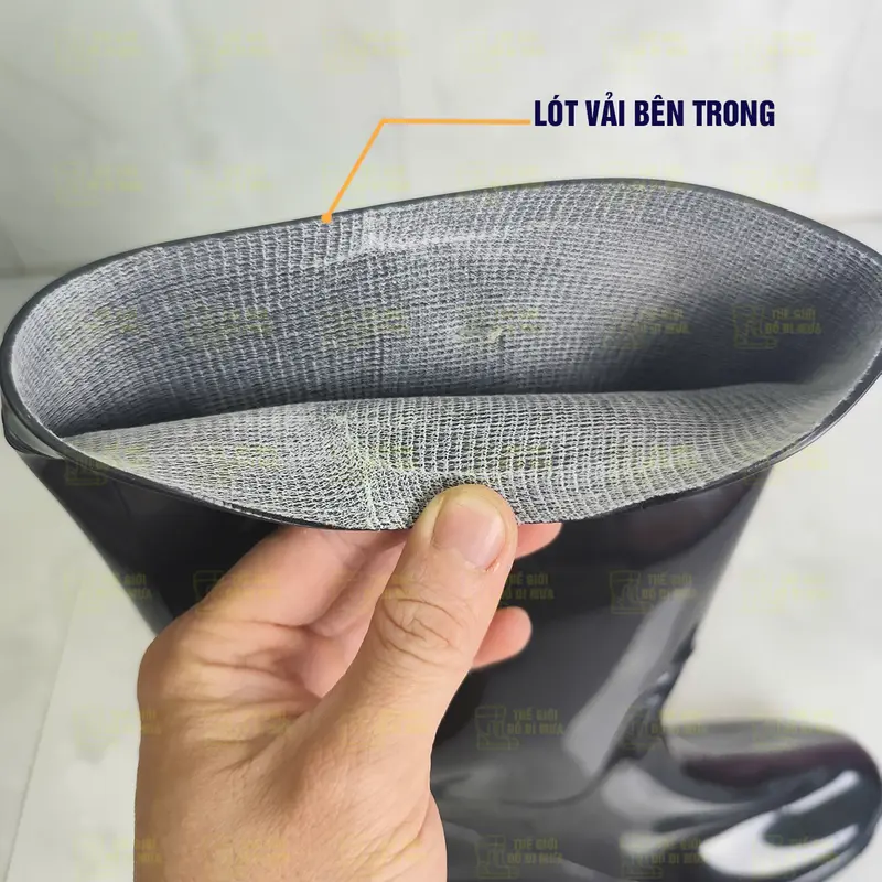 [Ủng Nữ] Ủng Đi Mưa - Ủng Lội Nước, Làm Ruộng Chất Liệu Nhựa PVC Có Lót Vải Bên Trong 3
