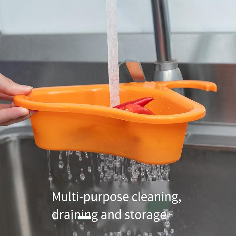 Product Introduction of Kitchen Sink Filter Swan Drain Basket Garbage Filter Shelf Strainer Leftover Sink Hanging Rack Multifunctional Drainage Basket 5