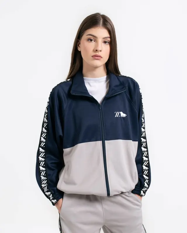 DELIRIUM x ZALNANDO Jaket Tracktop dan Track Pants Contrast Colourblock 0