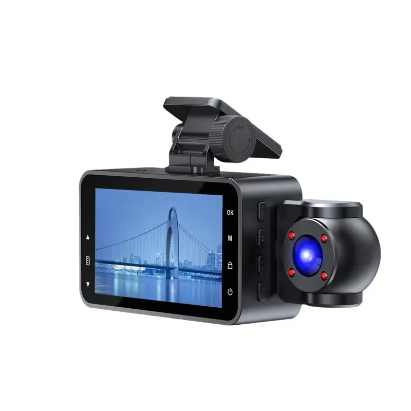 1080P Dash Cam, Car DVR with 3 Inch IPS HD Screen, Car Video Surveillance with 180° Rotation Night Vision Lens, Loop Recording Reversing Image DVR with 32G Memory Card 5