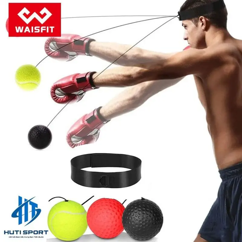 Bóng Tập Phản Xạ Boxing Cao Cấp, Bóng Tập Luyện Tay Đấm Bốc Võ Thuật Đeo Đầu Loại Nhẹ Và Nặng 6