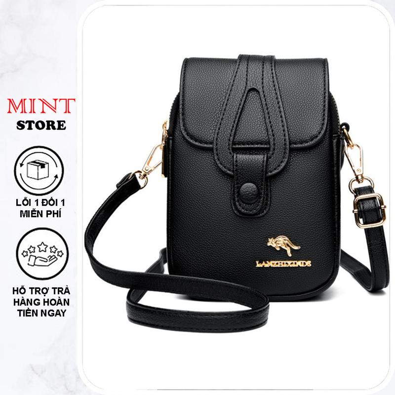 Túi xách nữ túi đeo chéo đựng điện thoại da gạo kanguru S357