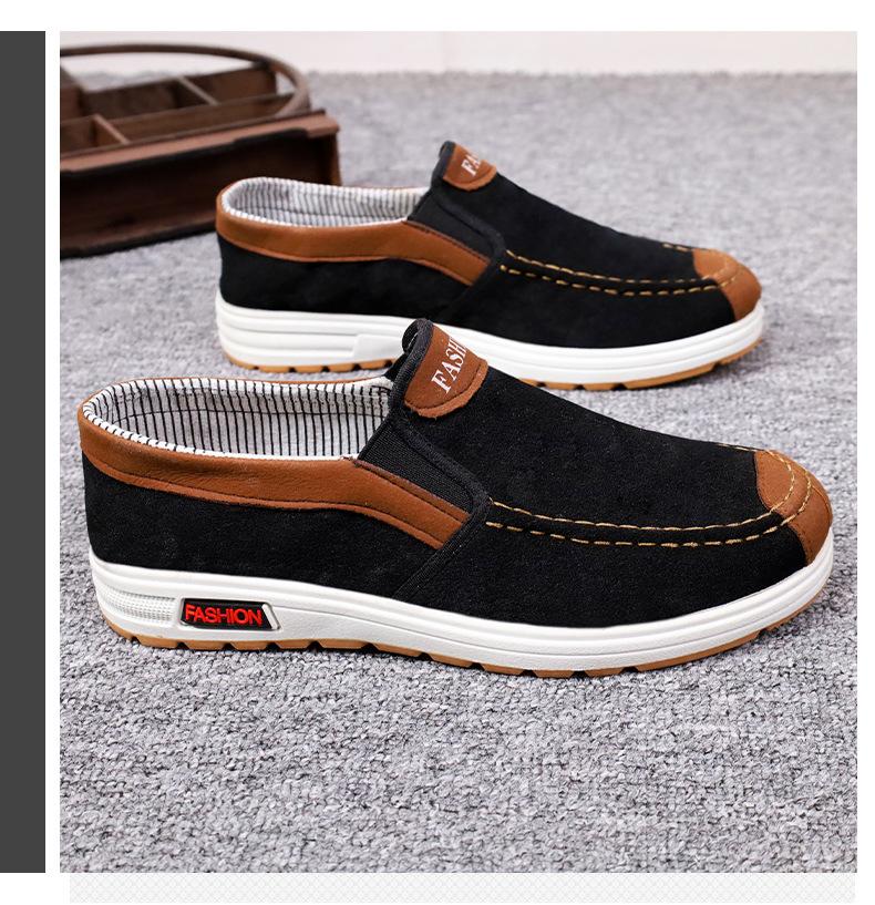 Product Introduction of 2025 [Maximum Size 48] Men's Canvas Shoes Men's Shoes Slip-on Lazy Shoes Tendon Sole Non-Slip Wear-Resistant Casual Shoes Men's Footwear 16