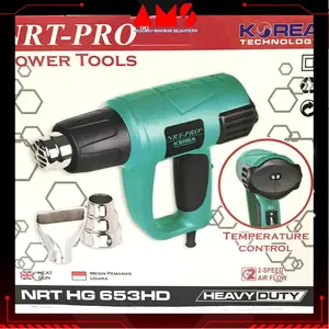 HEAT GUN / MESIN PEMANAS LISTRIK / HOT AIR GUN VARIABLE SPEED HG 653 HD NRT-PRO