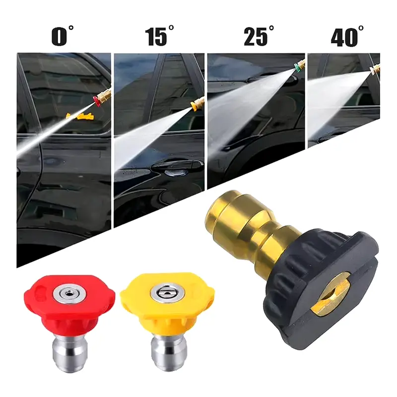 Đầu béc các góc gắn sung rửa xe áp lực cao | Đầu béc 0 15 25 40 60 độ - Phụ Kiện Lau Xe 2