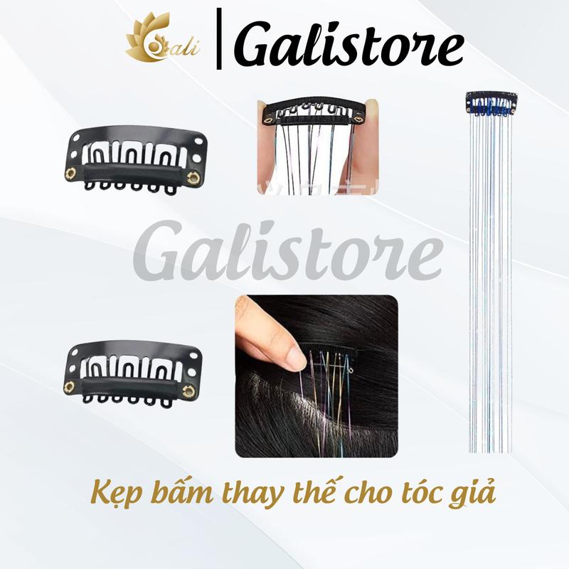 Combo 2 kẹp phím Dùng để gắn light kim tuyến kẹp bấm tóc giả kẹp phím cố định tóc giả thay thế phím hỏng cao cấp galistore