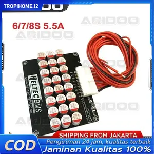 【5.5 A Balancer Aktif】Untuk LiFePO4 dan Li-ion, 3S 4S 7S 8S 15S 16S