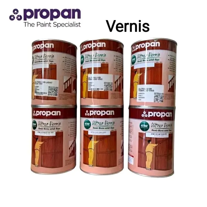 Pernis Kayu Propan Ultran Vernis 0.8 L Cat Pengkilap Kayu Politur V 09