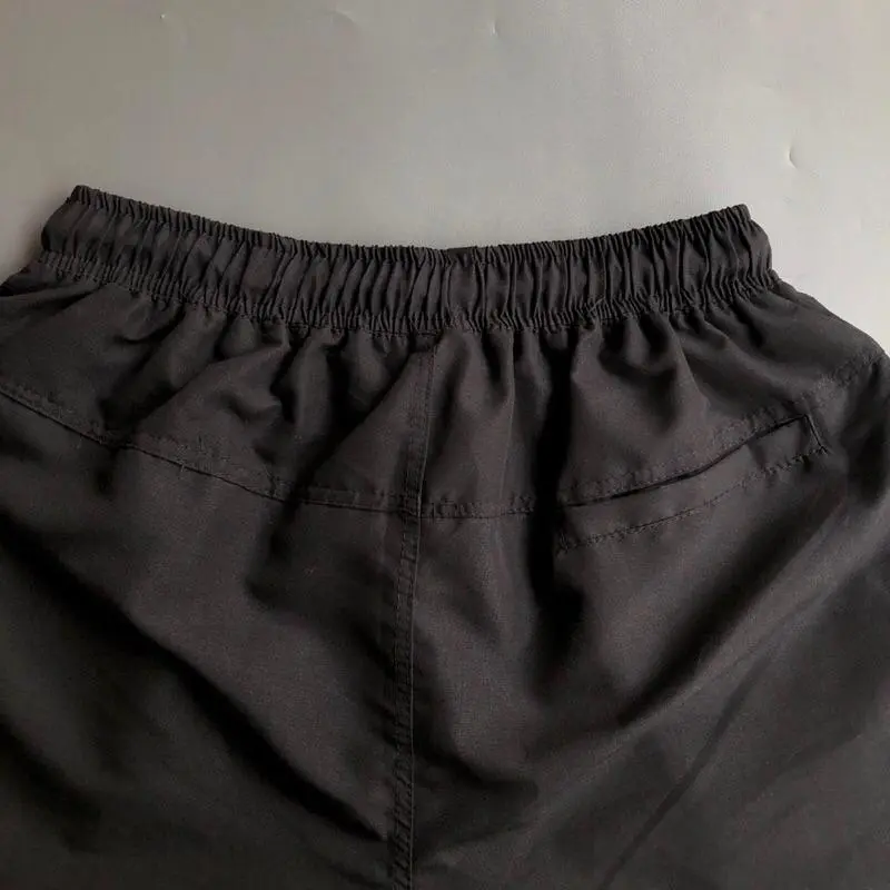 PAKET 3 PCS Celana Pendek Pria Distro Boardshort Tali Karet Pinggang Boxer Santai [BSHORT3] Nyaman Katun Abu Navy Panjang Kain Hitam 4