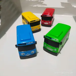 Mainan Mini Bus Tayo 4Pcs Pull Back Anak Mobil Plastik Roda Mobilan