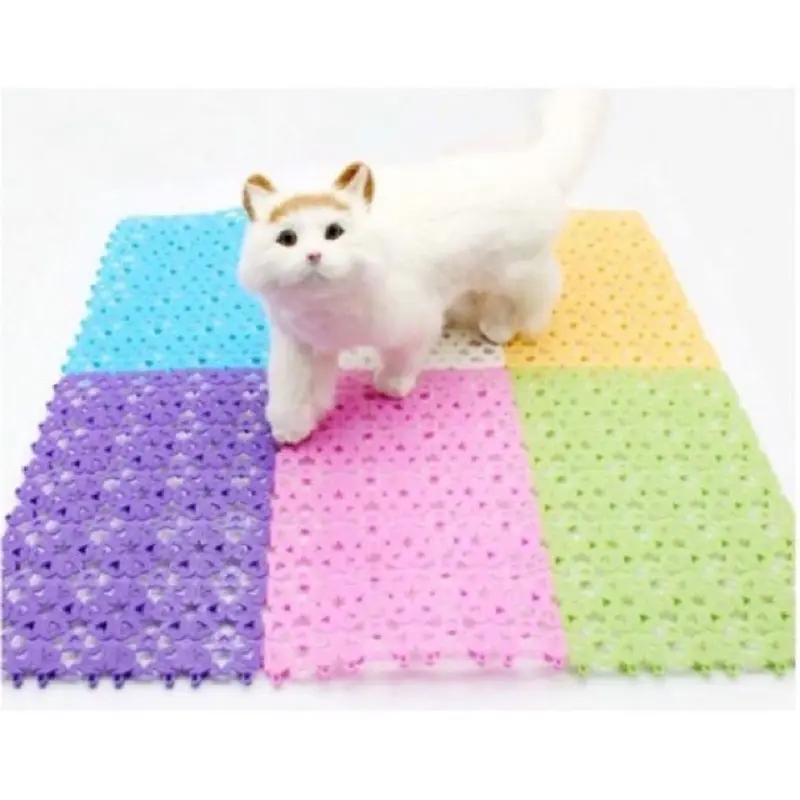 Tấm lót sàn chuồng mèo, chuồng chó bằng nhựa nhiều màu bằng nhựa PVC 20x30cm Đảo Chó Mèo 4