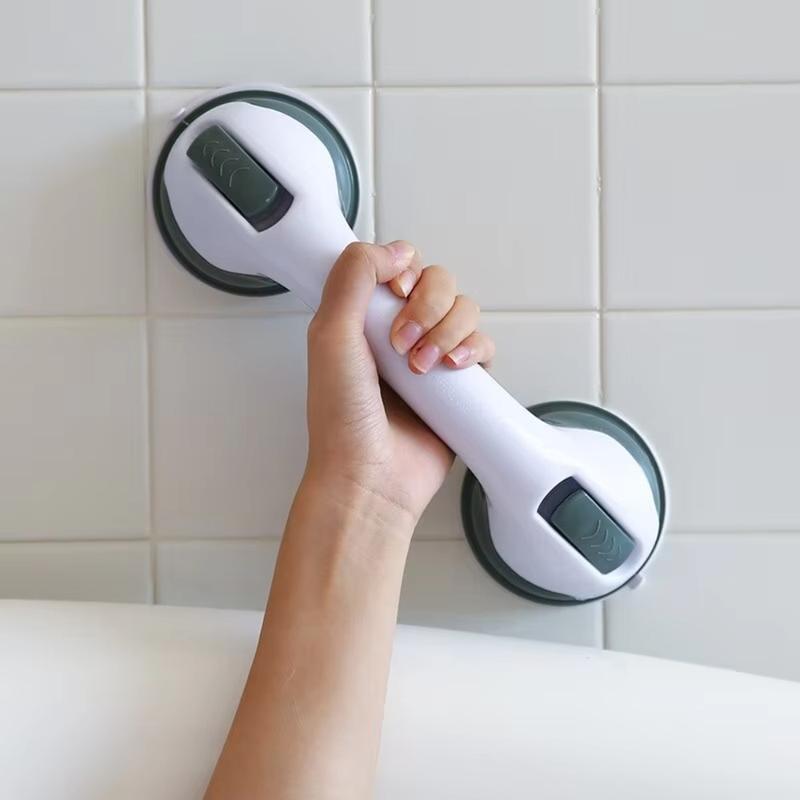 Product Introduction of High Quality Anti Slip Shower Handle Grab Bars Dual Lock With Strong Hold Suction Bathroom Safety Grab Bar Portable Vacuum Suction Cup Safety Handrail Toilet 11