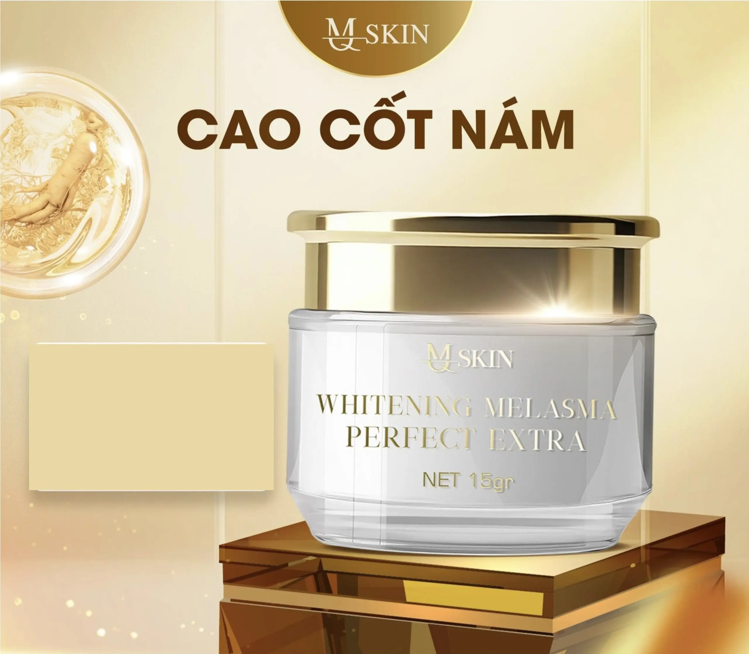 ( MQSKIN chính hãng) CAO NÁM SÂM VÀNG .( Kem Đêm) Hỗ Trợ mờ nám tàn nhang , Làm Đẹp Da Dưỡng Ẩm Da Chăm Sóc Da Skincare Nữ Women