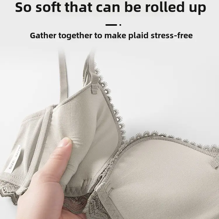 Front buckle beautiful back underwear gathering thickened anti-sagging bra