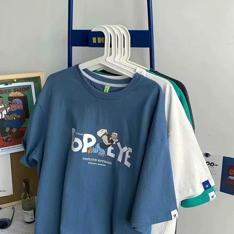 Áo Thun Unisex Nam Nữ Form Rộng Tay Lỡ Thời Trang Hàn Quốc POPEYE Menswear Top 3