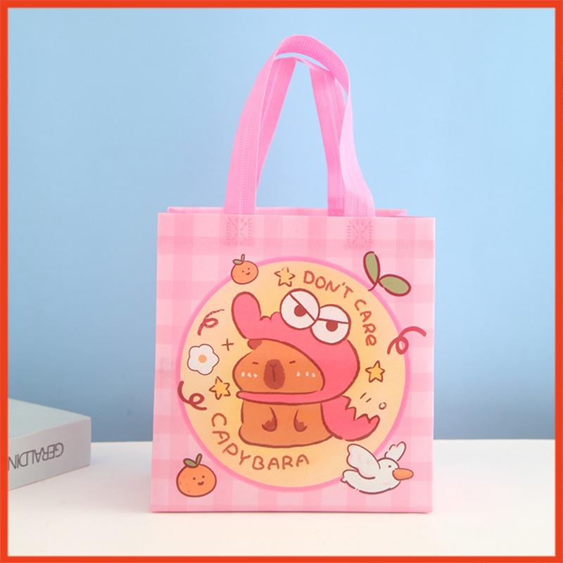 Product Introduction of Túi vải không dệt Capybara cute đa năng chống thấm nước nhiều hình dễ thương thiết kế đẹp kèm quai đeo. 2